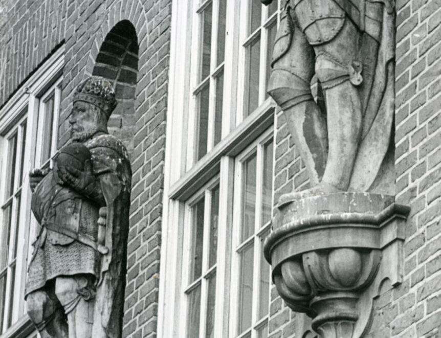 Wandfiguren im Museum für Hamburgische Geschichte, 1950er Jahre